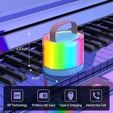 Zvučnici i stereo sistemi: Karaoke Bluetooth Rgb Prenosni Zvucnik D23 Karaoke mašina ima odličan — 6