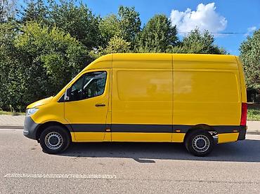 рейка спринтер: Mercedes-Benz Sprinter 315 фургон, жёлтый, длинная база и высокий — 5