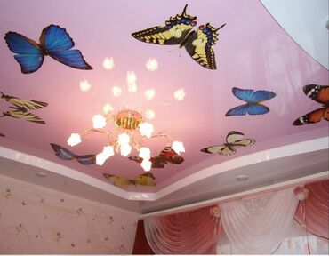 Натяжной потолок: Натяжной потолок 3D потолки, Глянцевое, Матовое — 12