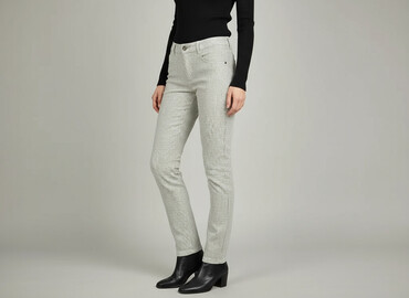 stradivarius spodnie baggy: Material trousers for women, size XS