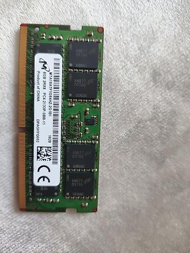 ana plata ddr4: Micron 8GB DDR4 2133MHz Noutbuk RAM-ı (SO-DIMM) Təsvir: Noutbuk üçün — 1