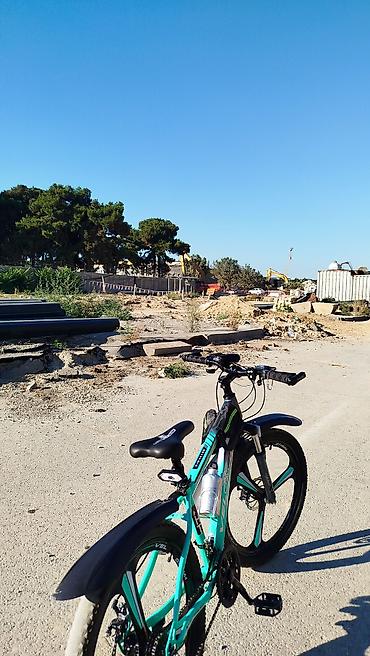 peridok velo: Dağ/şəhər tipli velosiped – Velo brendi, yaşıl-qara rəngdə - Güclü — 4