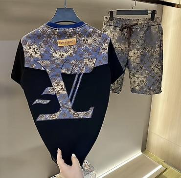фудболка шорты: Мужской комплект: футболка + шорты - Два варианта расцветки — 1
