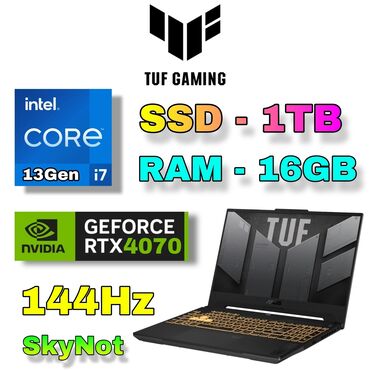 ASUS: Yeni ASUS TUF Gaming, 15.6 ", Intel Core i7, 1 TB, Pulsuz çatdırılma