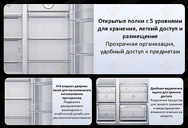 mini refrigerator: Холодильник Xiaomi, Новый, Side-By-Side (двухдверный), No frost, 91 * 190 * 74 — 7