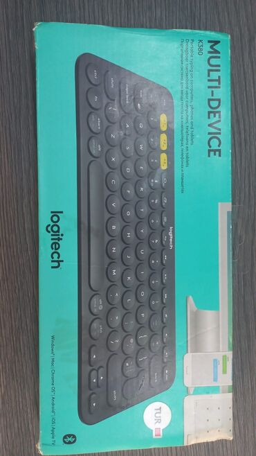 klaviatura qiymeti: Logitech k380 klaviaturası. Tam ideal vəziyyətdədi. Demək olar heç