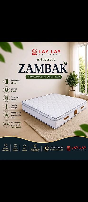 Matraslar: Yeni, Ortopedik matras, İki nəfərlik — 9