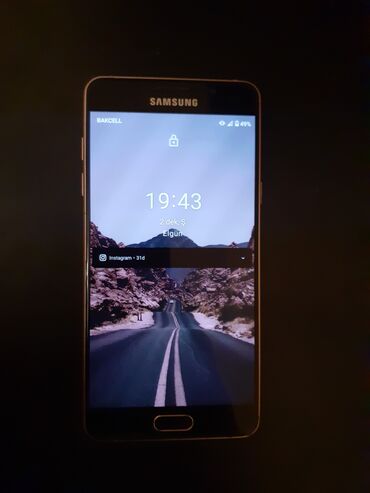 samsung galaxy a5 2016 ekran: Samsung Galaxy A5 2016, 16 GB, rəng - Çəhrayı, Barmaq izi, İki sim kartlı