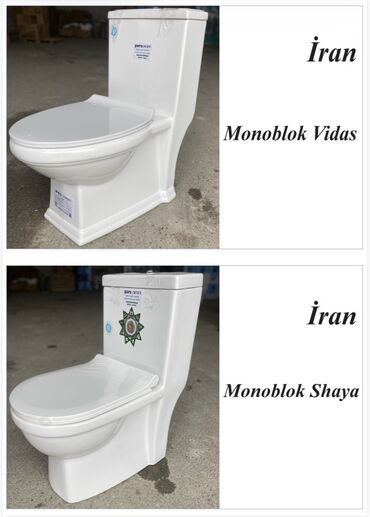 Unitazlar: Monoblok unitazlar – İran istehsalı Model seçimləri: Lira, Matra — 13