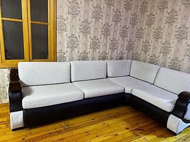 divan pufik: Qonaq otağı üçün mebel dəsti təqdim olunur: açılıb yatağa çevrilən — 5