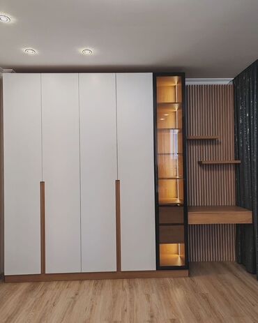 Шкафы для одежды: Мебель на заказ, Элегантный гардероб в современном стиле, выполненный — 12