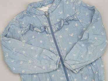 bardzo gruba i ciepła kurtka zimowa: Children's jeans jacket, 7 years, 116-122 cm, SinSay, condition - Good