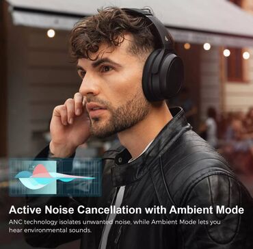 Qulaqcıqlar: Edifier WH700NB Black qulaqlıq • ANC söndürüldükdə 68 saata qədər — 13