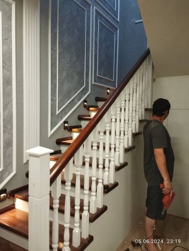 Готовые перила: Готовые перила, Материал: Дерево, Для террасы, Новый — 9