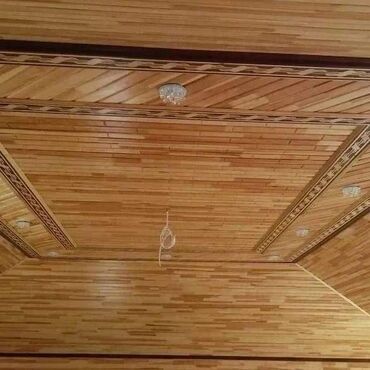 Tavan işləri: Taxta interyer işləmələri – tavan, divar və pilləkən - Material — 13