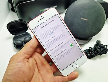 Apple iPhone: IPhone 7, Б/у, 128 ГБ, Красный, Зарядное устройство, Защитное стекло, Наушники, 100 % — 27