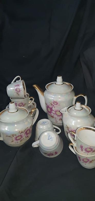 Наборы посуды: Фарфор Кофейный-чайный сервиз.Городницкий фарфоровый завод с клеймом — 5