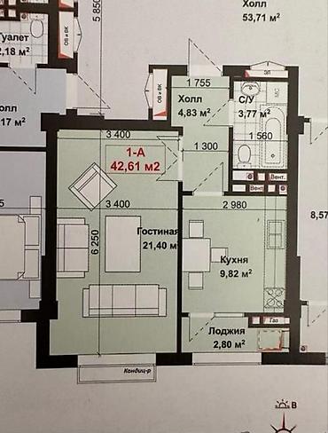 Продажа квартир: 1 комната, 43 м², Элитка, 11 этаж, Дизайнерский ремонт — 12