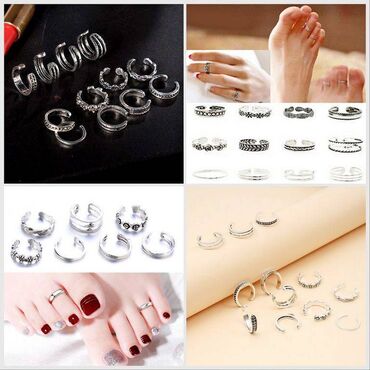 женское кольцо: Многоэлементные украшения из 12 предметов, кольца ( кольцо) для ног