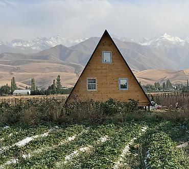 Продажа дач: A‑frame домик (треугольный “А‑образный” каркас) с панорамным — 22