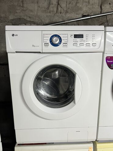 корейская стиральная машина: Стиральная машина LG, Б/у, Автомат, До 5 кг, Узкая