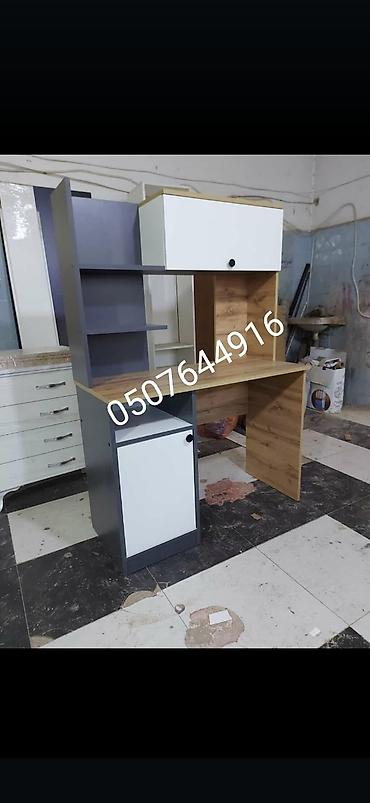 Uşaq masaları: Yazı masa ders masa çalışma masa. Bu şelfli iş masası — 4