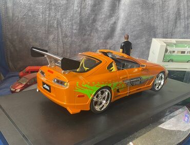 Avtomobil modelləri: Коллекционная модель Toyota Supra A80 Orange 1995 Jada Toys Art — 15
