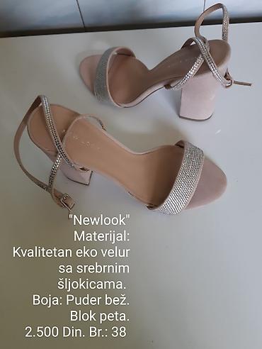Sandale: New Look sandale - Materijal: kvalitetan eko velur ukrašen srebrnim — 4