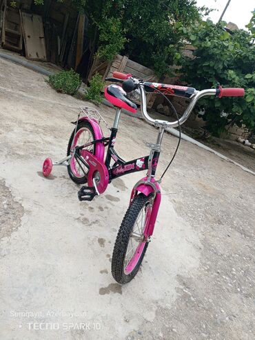 uşaq qiz ucun velosipedler: İşlənmiş Dörd təkərli Uşaq velosipedi 16", Ünvandan götürmə
