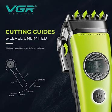 Бытовая техника: №: 13103 Məhsulun adı: Saç qırxan maşın VGR V-880C, peşəkar, simsiz — 3