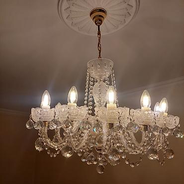 lyustur: Çılçıraq, 10 və daha çox lampa, Xrustal — 3