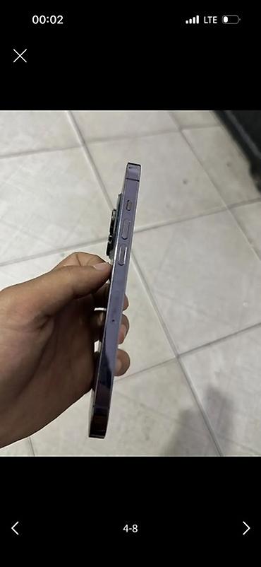 ipod pro: IPhone 14 Pro, Б/у, 256 ГБ, Deep Purple, Кабель, 80 % — 4