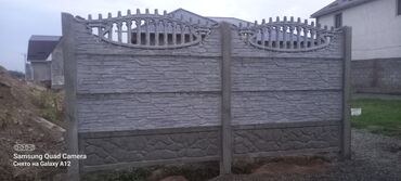 Бетонные еврозаборы: Бетонный еврозабор, Другой бренд, Односторонний, Новый, В розницу,Наличный расчет — 19