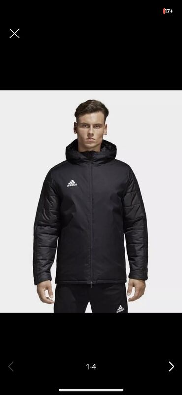 Куртки: Мужская куртка, L (EU 40), Adidas, Б/у, цвет - Черный, Самовывоз