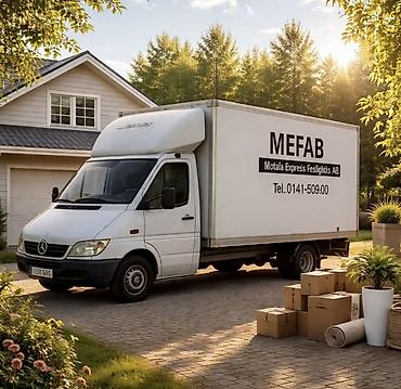 перевозки мебели: Переезд и грузоперевозки MEFAB (Motala Express Feslighets AB) - — 1