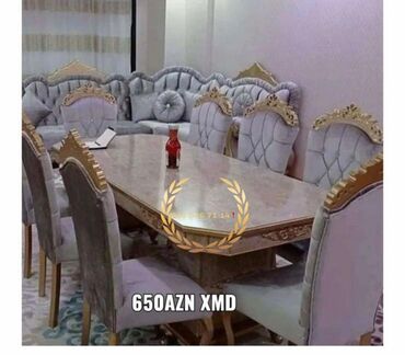 Uşaq və gənc otağı üçün dəstlər: Qonaq otağı üçün, Yeni, 6 stul