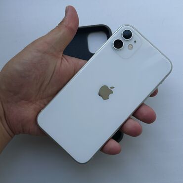 цена проводных наушников на айфон: IPhone 11, Колдонулган, 128 ГБ, Ак, Каптама, 81 %