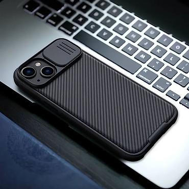 Maske i futrole za telefone: Maska Nillkin CamShield Pro Magnetic za iPhone 14 6.1 crna. Uz brzu — 11