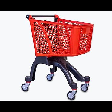 Plastik Market Arabası 100L – Yüngül və Dayanıqlı Alış-veriş Arabası