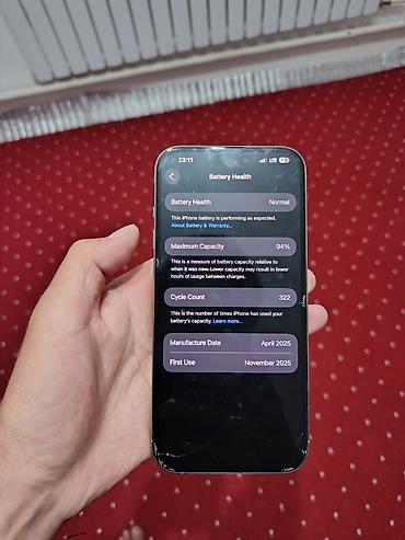 iphone x10: IPhone 16 Pro Max, Б/у, 512 ГБ, Серебристый, Зарядное устройство, Защитное стекло, Чехол, 94 % — 7