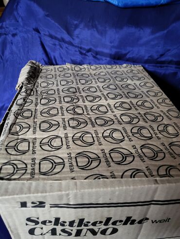 Čaše: Case nove za vino 70te,kristalno staklo Zapadna Nemacka. Case — 10