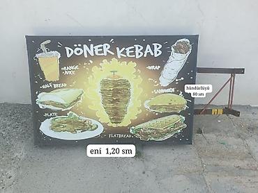 banner reklam: Döner Kebab reklam lövhəsi - Mövzu: “DÖNER KEBAB” illüstrasiyalı — 2