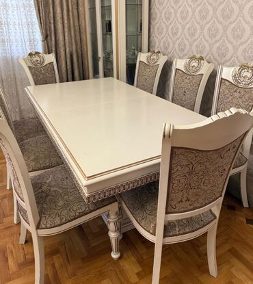 setka qapi qiymeti: Masa dəsti 550₼
 8 stulla təcili satılır ünvan 9mkr Zəhra04. ¹³⁵⁶