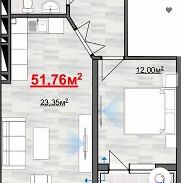 Продажа квартир: 1 комната, 52 м², Элитка, 1 этаж at lalafo.kg — 7 Продажа квартир: 1 комната, 52 м², Элитка, 1 этаж — 7