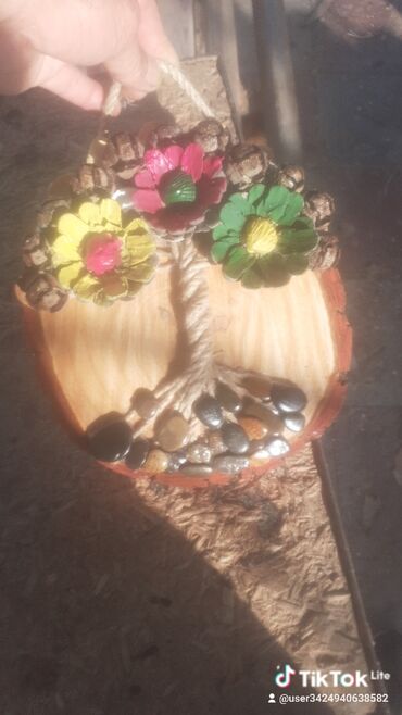 Şəkillər, tablolar: Məhsul: Dekorativ əl işləri – divar asılqanları - Material: təbii — 14