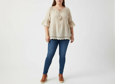 bluzki boho allegro: Women's blouse, size 2XL