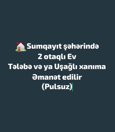 şəki ev elanları: Sumqayıt şəhəri Yaşıldərə Sürət qatarına yaxın ərazidə 2 sotun içində