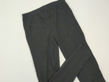 legginsy diamante czarne: Leggings for kids, 12 years, 152, condition - Very good