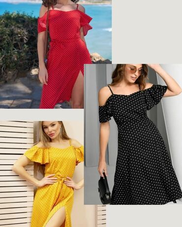 красный платье: Повседневное платье, Лето, Короткая модель, Вискоза, Сарафан