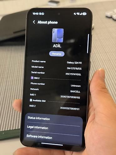 samsung e390: Samsung Galaxy S24 FE, 128 GB, rəng - Boz, Barmaq izi, Simsiz şarj, İki sim kartlı — 8